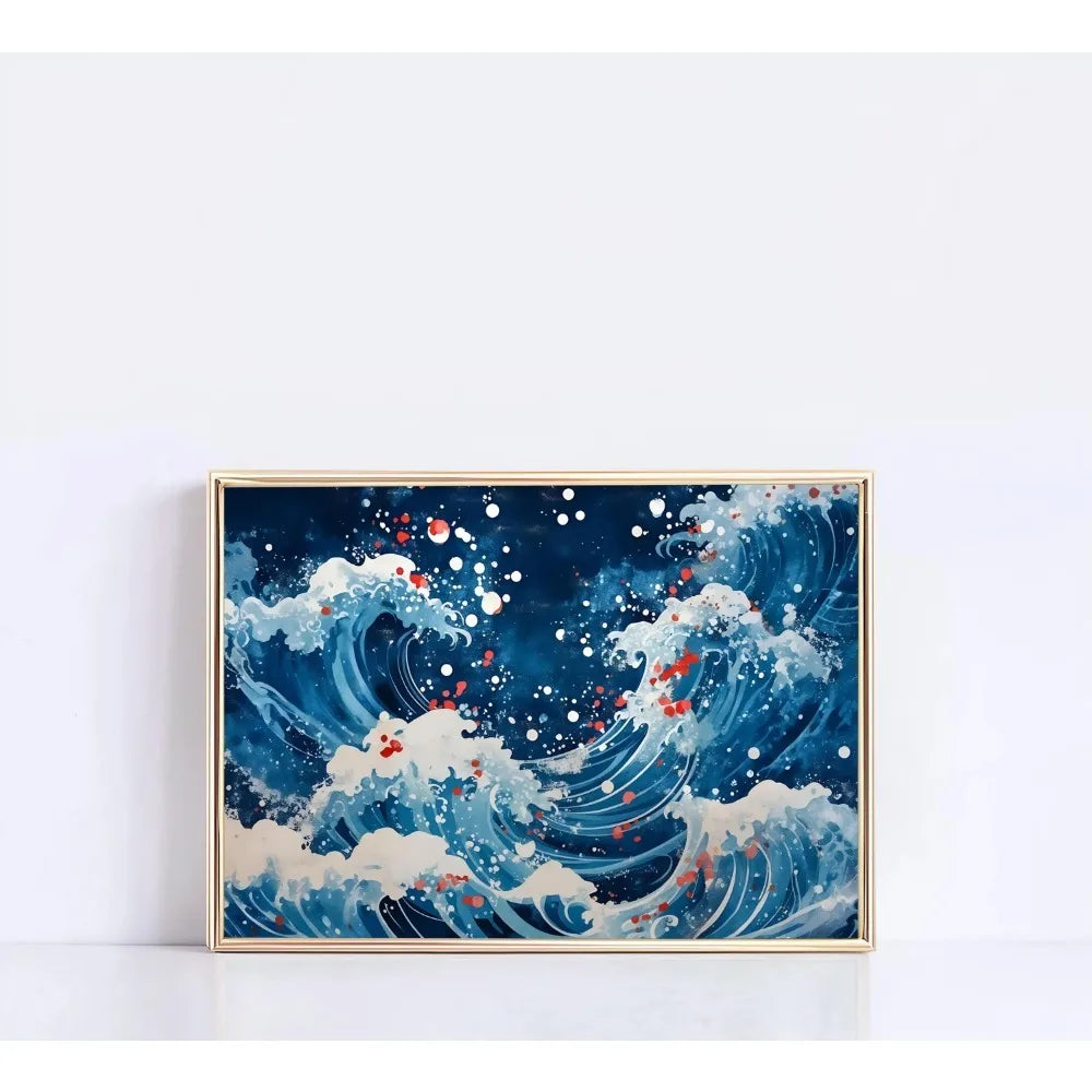 Natural motifs through a distinctive pointillist technique, where countless small dots and specks create textured, vibrant forms.