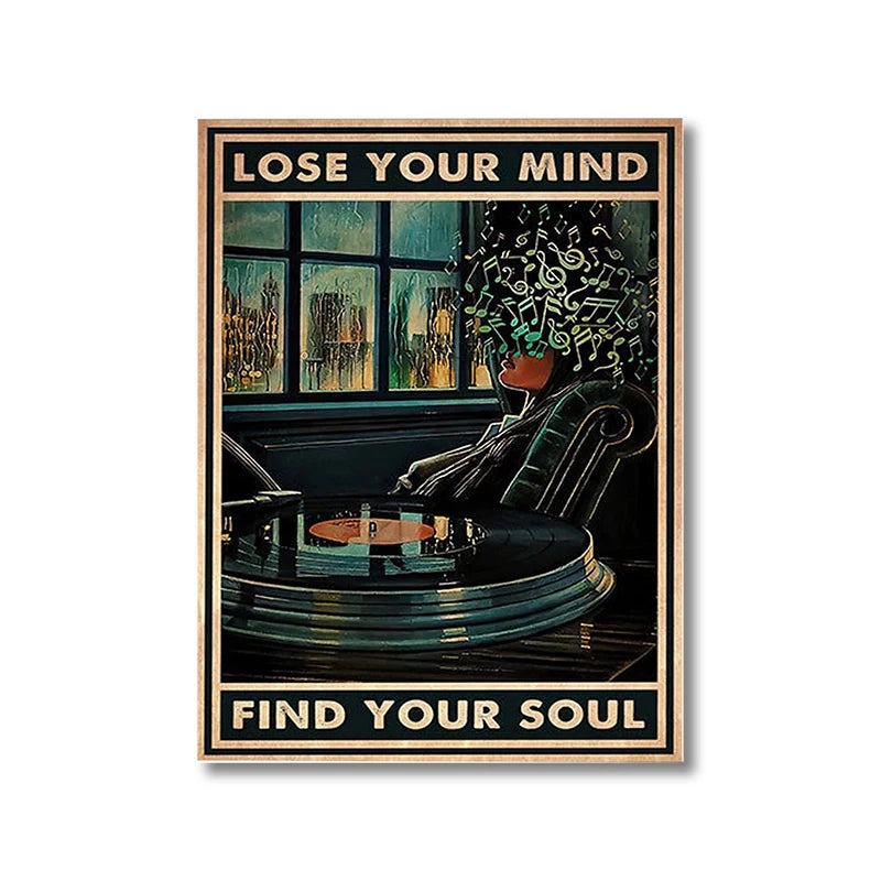A delightful blend of surrealism and motivational vibes, with a heavy nod to retro aesthetics.