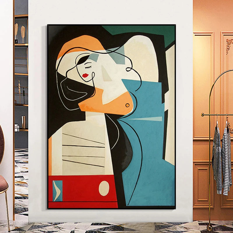 A series of fluid, organic shapes intertwined in a vertical composition.