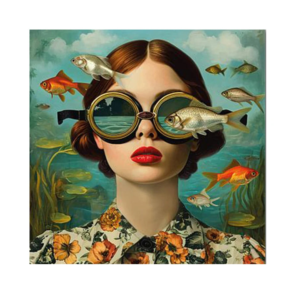 Immersion in the enchanting world of Aquatic Elegance, where surreal beauty meets underwater fantasy.