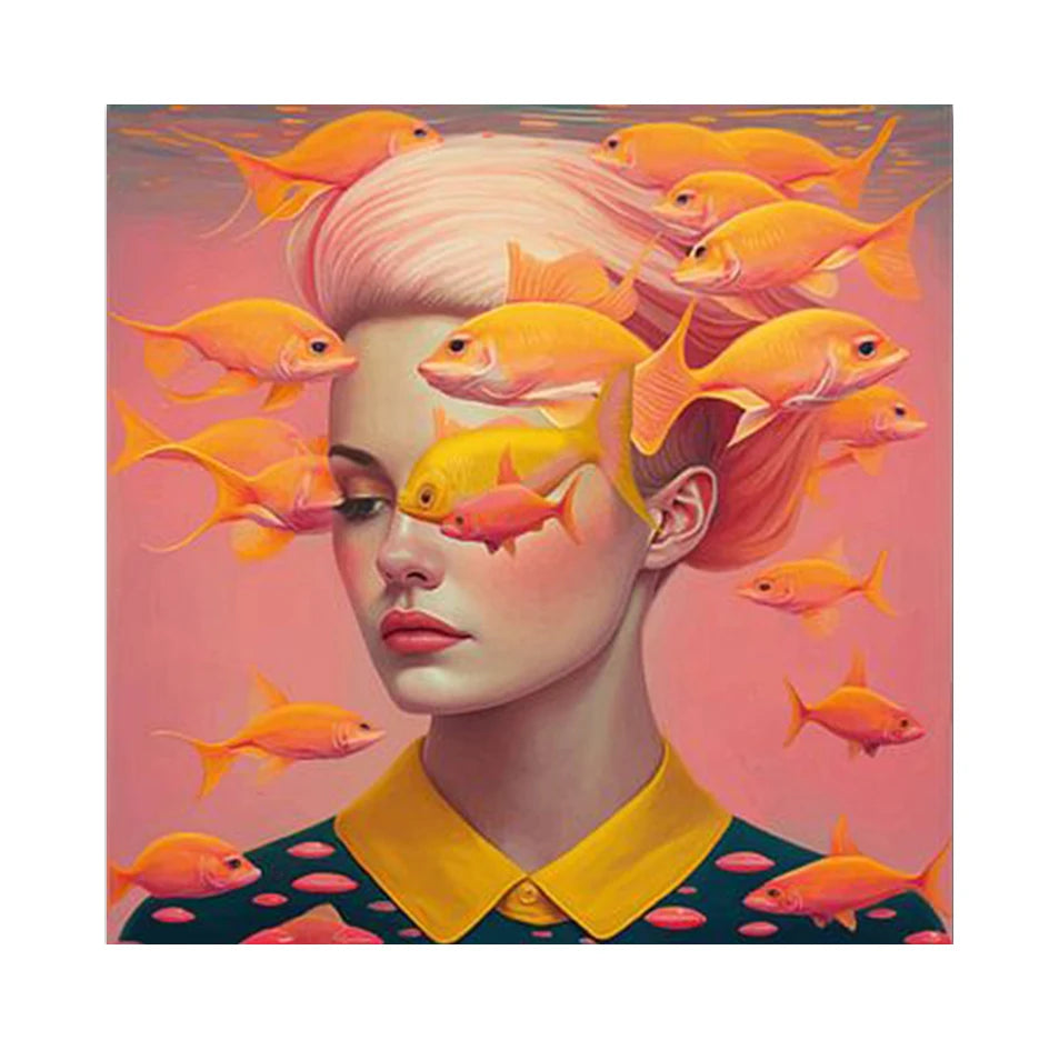 Immersion in the enchanting world of Aquatic Elegance, where surreal beauty meets underwater fantasy.