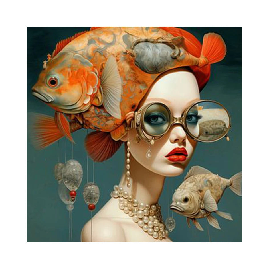 Immersion in the enchanting world of Aquatic Elegance, where surreal beauty meets underwater fantasy.