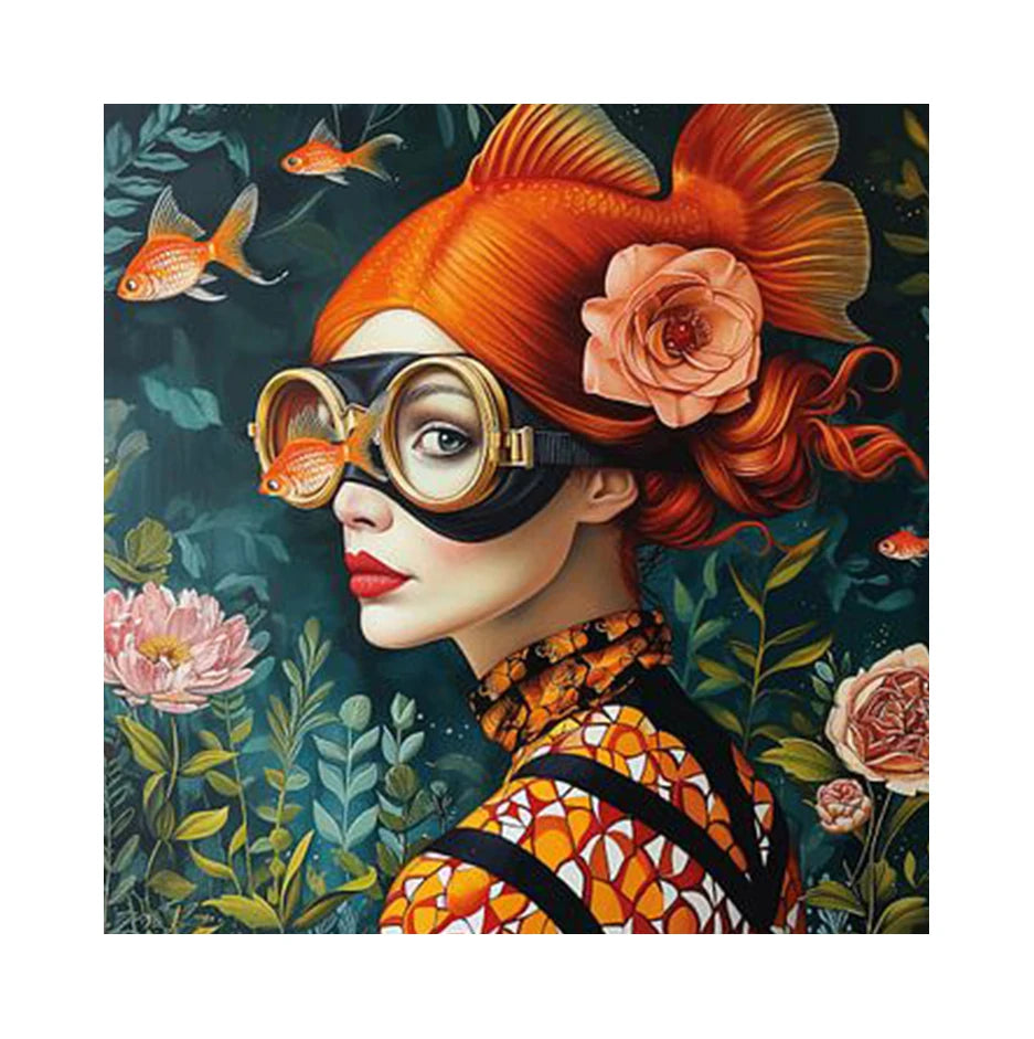 Immersion in the enchanting world of Aquatic Elegance, where surreal beauty meets underwater fantasy.