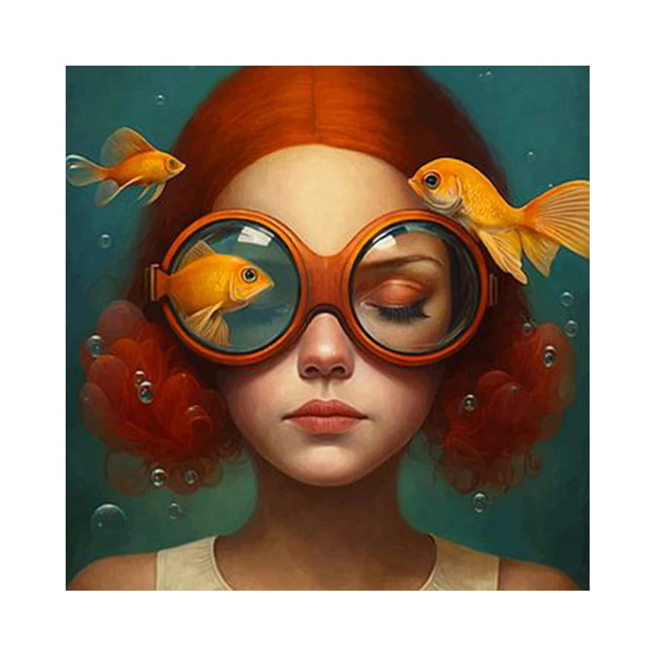 Immersion in the enchanting world of Aquatic Elegance, where surreal beauty meets underwater fantasy.