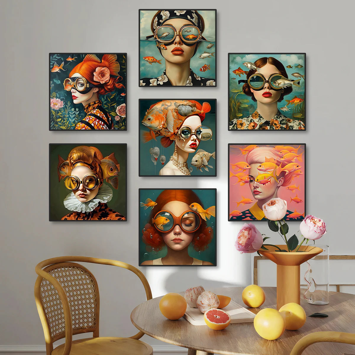 Immersion in the enchanting world of Aquatic Elegance, where surreal beauty meets underwater fantasy.