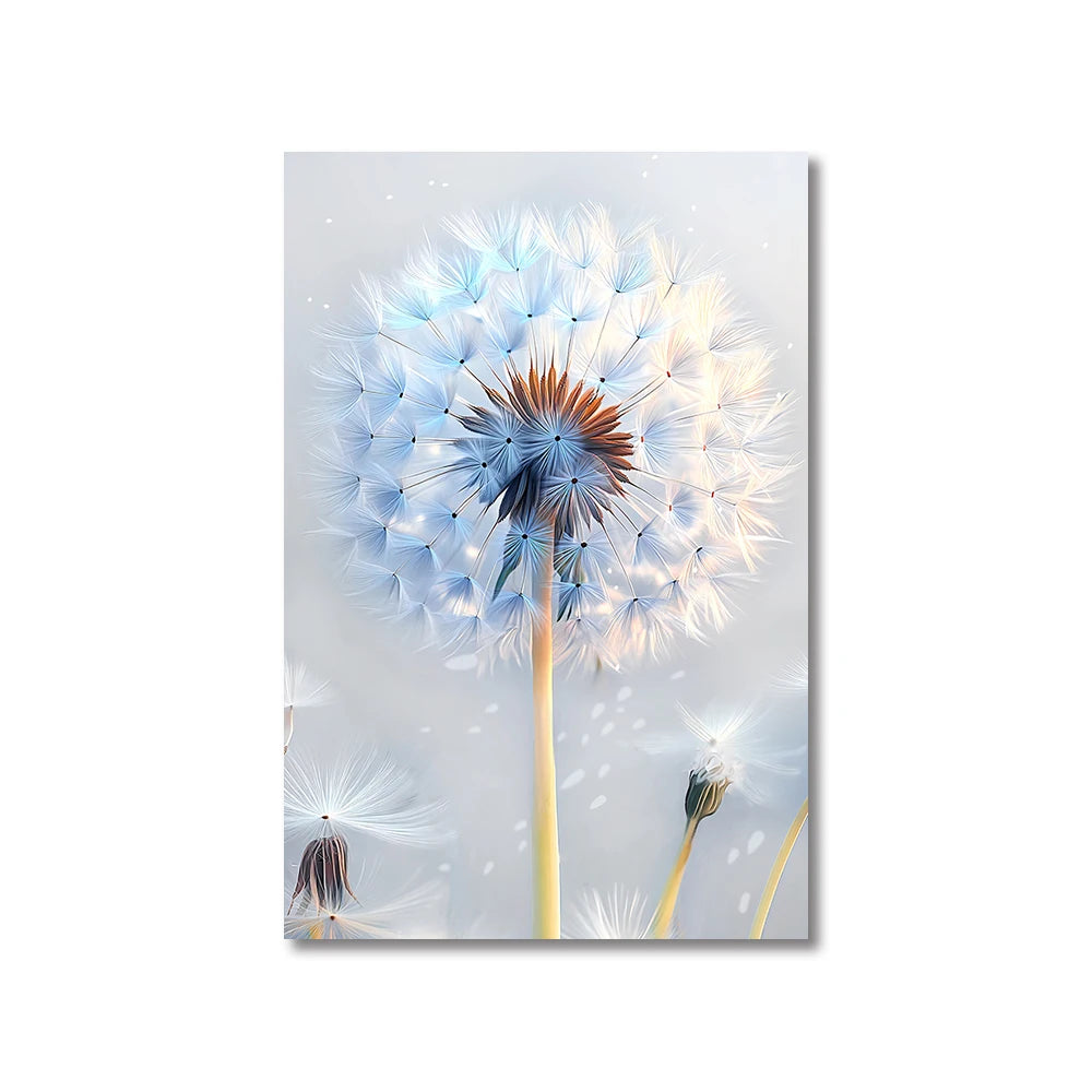 This paired canvas set explores the delicate poetry of wildflowers.