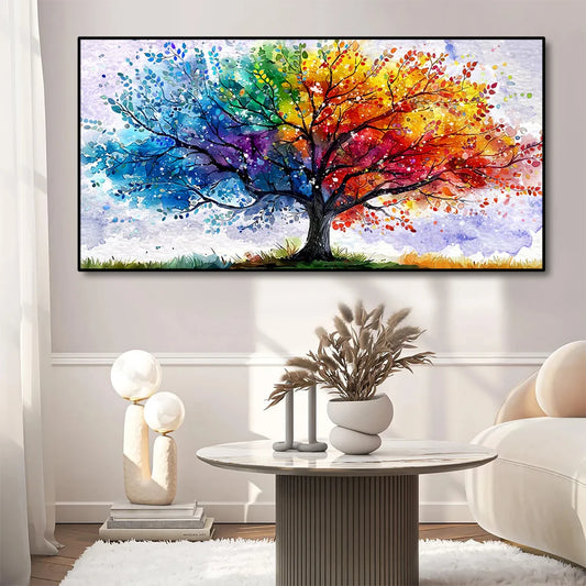 Transforms the archetypal tree into a canvas for exploring human emotions, natural cycles, and abstract beauty.
