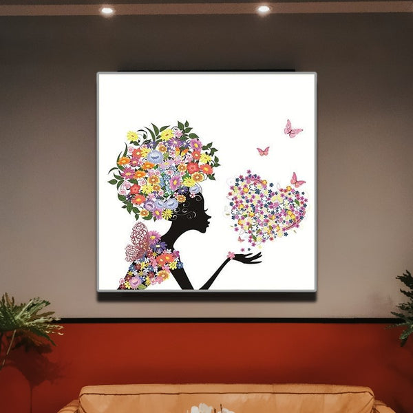 Head for Flowers Wall Art Canvas Print 2