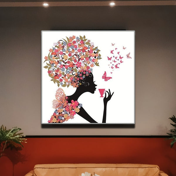 Head for Flowers Wall Art Canvas Print 3