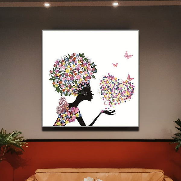 Head for Flowers Wall Art Canvas Print 8