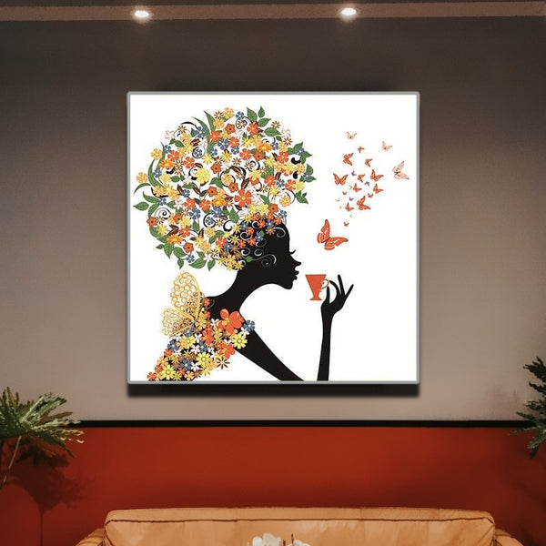 Head for Flowers Wall Art Canvas Print 10