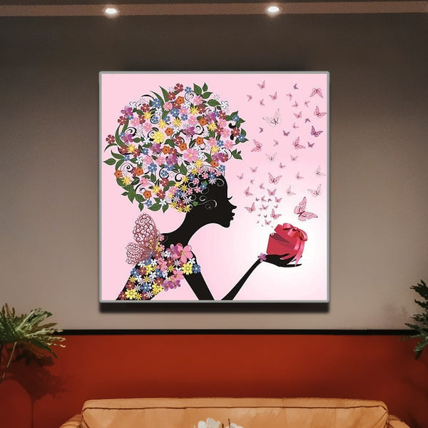 Head for Flowers Wall Art Canvas Print 16