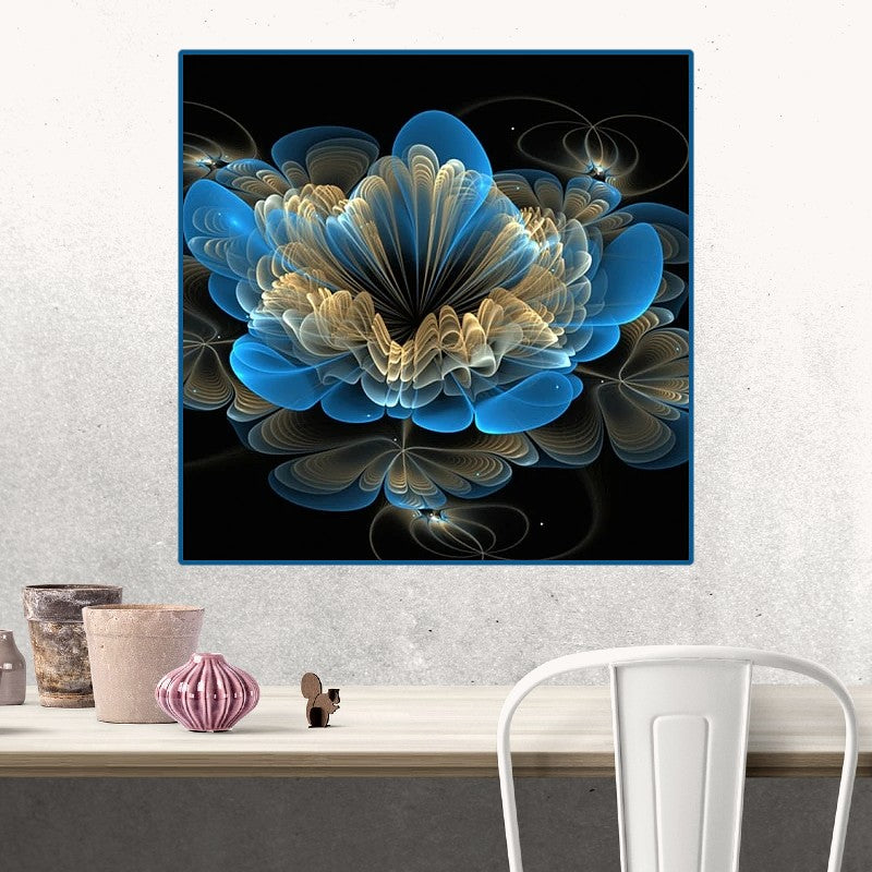 Sonic Rippling Abstract Wall Art Canvas Print