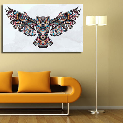 Fly the Wings of the Owl Wall Canvas Print